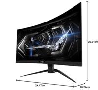 Gigabyte AORUS CV27Q 68,5 cm 27 inch TFT, zwart - thumbnail