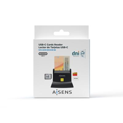 ID/SIP-kaartlezer Aisens ASCR-SN04CSD-BK Zwart ID/SIP-kaartlezer Aisens ASCR-SN04CSD-BK Zwart