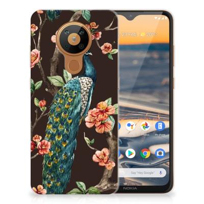Nokia 5.3 | TPU Hoesje | Pauw met Bloemen