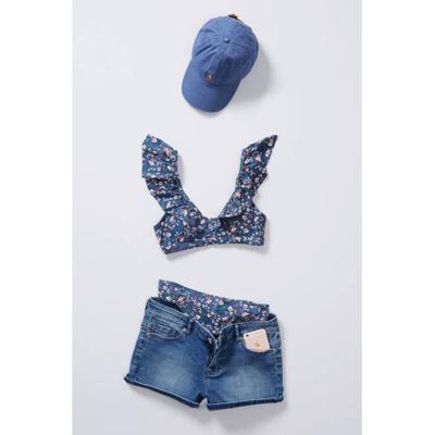 ESPRIT Women Beach gebloemd bikinibroekje blauwgrijs