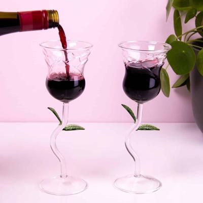 Rozen Wijnglazen - Rose Wine Glass Set