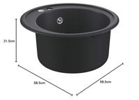 Wastafel met Eén Spoelbak Grohe K200 - thumbnail