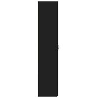 Archiefkast 60x32x153 cm bewerkt hout zwart - thumbnail