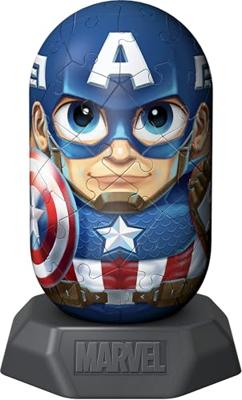 Ravensburger 3d puzzel hylkies marvel captain america - 54st.