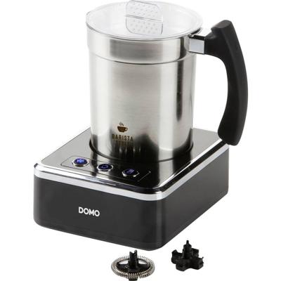 DOMO DO717MF Melkopschuimer RVS, Zwart 650 W