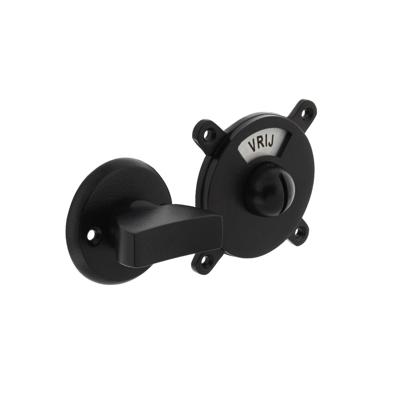 WC-sluiting Degeorge met 8mm stift en tekst "vrij / bezet" zwart WC-sluiting Degeorge met 8mm stift en tekst "vrij / bezet" zwart