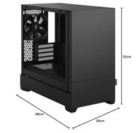 Fractal Design Pop Mini Silent Black TG Clear Tint - thumbnail