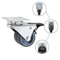 Zwenkwielen dubbel 4 st 50 mm - thumbnail