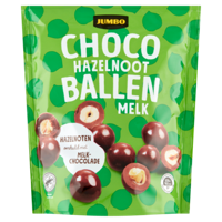 Jumbo Choco Ballen Hazelnoot Melk 200 g - thumbnail