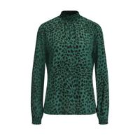 WE Fashion top met all over print donkergroen/groen/zwart - thumbnail