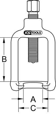 KS Tools 4500076 Poelietrekker voor kogelgewricht