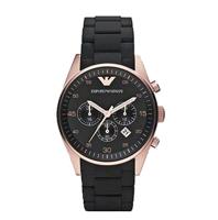 Emporio Armani Rose Goud Zwart Chronograph 38mm | AR5906 - thumbnail