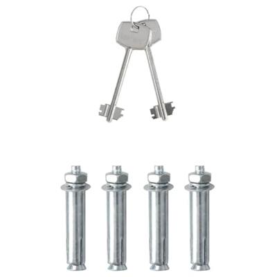 VidaXL Kluisdoos met slot donkergrijs 31 x 20 x 20 cm staal VidaXL Kluisdoos met slot donkergrijs 31 x 20 x 20 cm staal