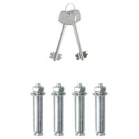 VidaXL Kluisdoos met slot donkergrijs 31 x 20 x 20 cm staal - thumbnail