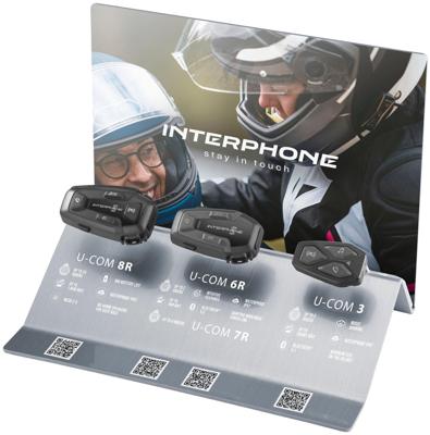 INTERPHONE verkaufsdisplay display counter display f. 3 u-co