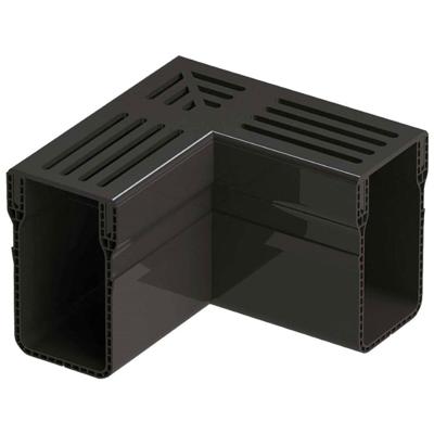 Garden Drain Hoekstuk 15 x 6,5x 10 cm afvoer Zwart aluminium per stuk Gardenlux - Gardenlux Garden Drain Hoekstuk 15 x 6,5x 10 cm afvoer Zwart aluminium per stuk Gardenlux - Gardenlux