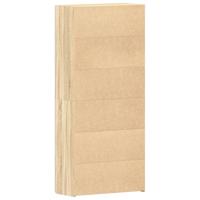 Schoenenkast met plank Bruin 80 x 35.5 x 180 cm Bewerkt hout - thumbnail