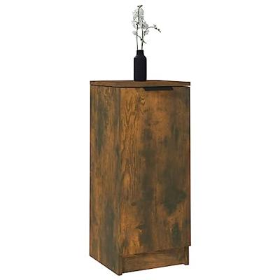 Dressoirs 2 st 30x30x70 cm bewerkt hout gerookt eikenkleurig Dressoirs 2 st 30x30x70 cm bewerkt hout gerookt eikenkleurig