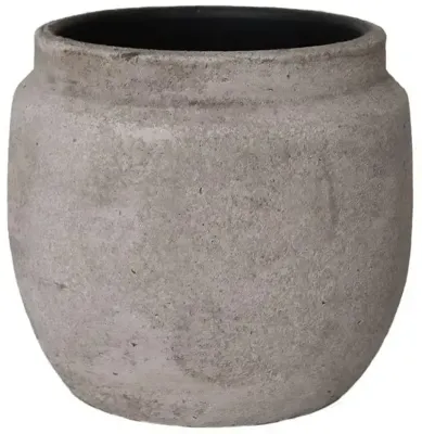 HS Potterie Murcia bloempot keramiek 16x14cm grijs