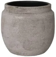 HS Potterie Murcia bloempot keramiek 16x14cm grijs - thumbnail