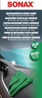 SONAX microvezeldoek "voorruit+interieur microfibre cloth 38 x 38 - thumbnail