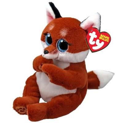 TY Beanie Babies Bellies Knuffel Vos Witt 15 cm