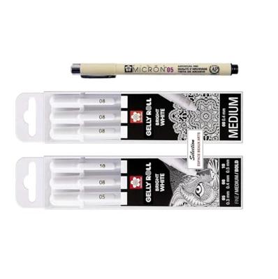 Gelschrijver sakura gelly roll classic 3 breedtes | 6 stuks