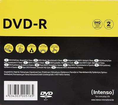 Intenso 4101652 DVD-R disc 4.7 GB 10 stuk(s) Slimcase