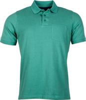 RB Boston Heren Poloshirt Korte Mouw Borstzak Groen Regular Fit - thumbnail
