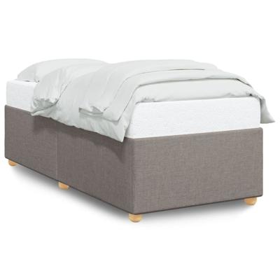 Bedframe zonder matras 100x200 cm stof taupe - thumbnail