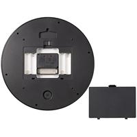 BRESSER MyTime LEDsec wandklok 24 cm met temperatuurweergave (wit) - thumbnail