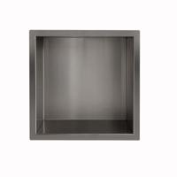 Wiesbaden Inbouwnis Novi 30x30x10 cm Gunmetal - thumbnail