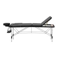 Massagetafel - 185 x 60 x 59 cm - 180 kg - Zwart - thumbnail