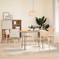 Haarspeld tafelpoten 4 st 72 cm massief staal naturel - thumbnail