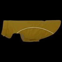 Hondenregenjas met reflecterende strips polyester geel 3XL - thumbnail