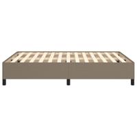 Bedframe stof taupe 140x200 cm - thumbnail