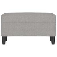 Bankje 70x35x41 cm stof lichtgrijs - thumbnail