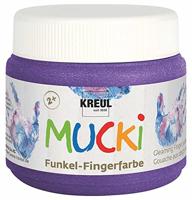 Creativ Company Mucki vingerverf - paars metallic, 150ml - thumbnail