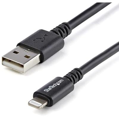 StarTech.com 3 m lange zwarte Apple 8-polige Lightning-connector naar USB-kabel voor iPhone / iPod / iPad