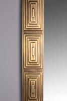 Dutchbone Spiegel 'Volan' mangohout, 110x70cm, kleur goud - thumbnail