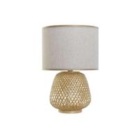 Bureaulamp DKD Home Decor Bruin Natuurlijk Bamboe 50 W 220 V 32 x 32 x 49 cm - thumbnail