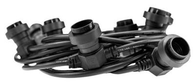 Enzo Prikkabelset | 100m | met 100 E27 fittingen | Koppelbaar - 1253808