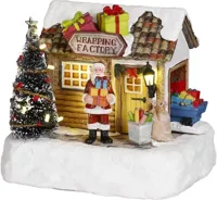 Wrapping factory battery operated l16,5xb13xh14cm Kerst Luville - Luville - thumbnail