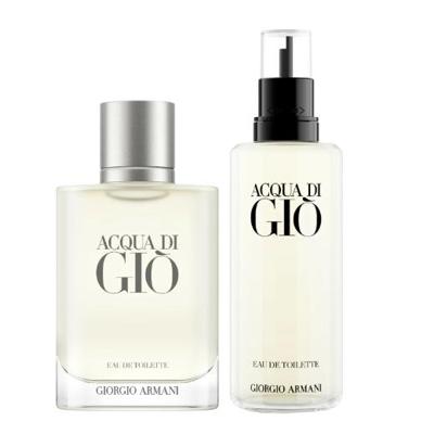 Armani - Giorgio Armani Aqua Di Gio Eau de Toilette Spray Refillable 100 ml Heren Armani - Giorgio Armani Aqua Di Gio Eau de Toilette Spray Refillable 100 ml Heren
