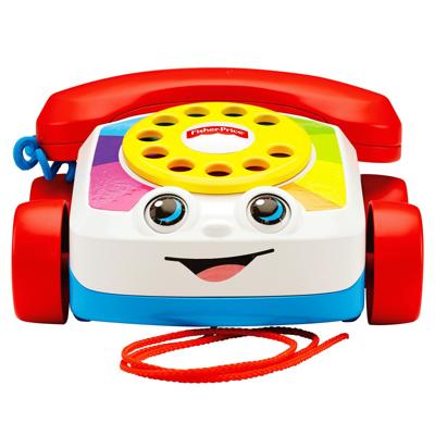 Fisher-Price peutertelefoon - met trektrouw - speelgoedtelefoon
