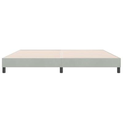 Bedframe zonder matras 180x210 cm fluweel lichtgrijs
