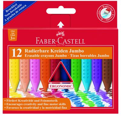 Faber Castell Waskrijt Jumbo Grip - doos 12 stuks