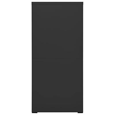 Archiefkast 46x62x133 cm staal antracietkleurig