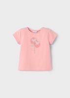 Mayoral Zomer t-shirt S/S meisjes - zalm roze - thumbnail