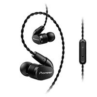 Pioneer SE-CH5T (K) Hi-Res Audio In-Ear hoofdtelefoon (over-the-ear-kabel, krimpvrij, gevlochten design, bedieningselement, microfoon, oproepnamefunctie, voor iPhone, Android smartphones), zwart - thumbnail